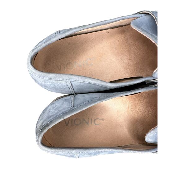 Vionic Light Blue Academia Preppy Cheryl Platform Supportive Loafer Size 7 1/2 - Picture 8 of 10